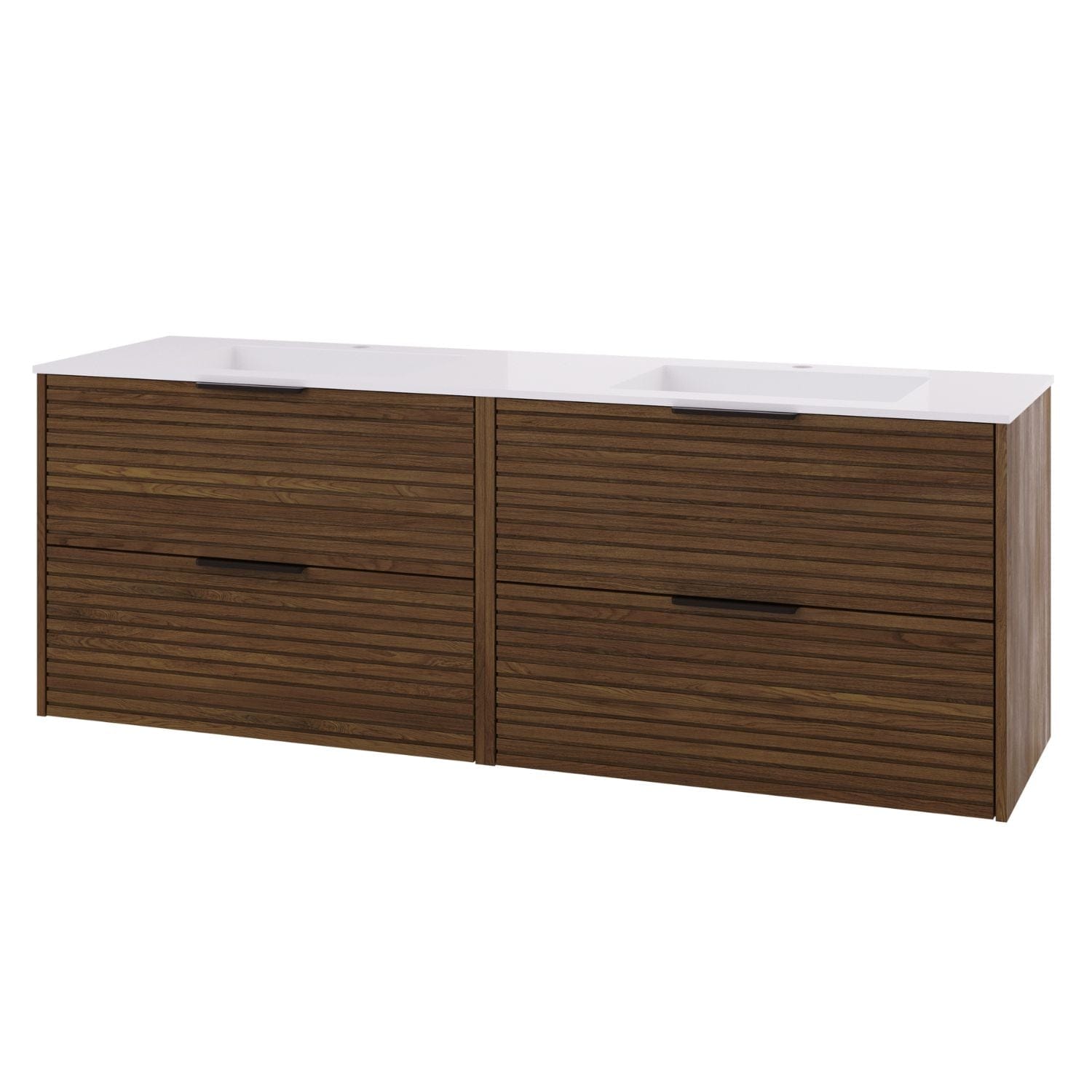 Linn Bad Silje Servantskap Mørk eik / 160cm / Dobbel Linn Bad Servantskap LB-170516D