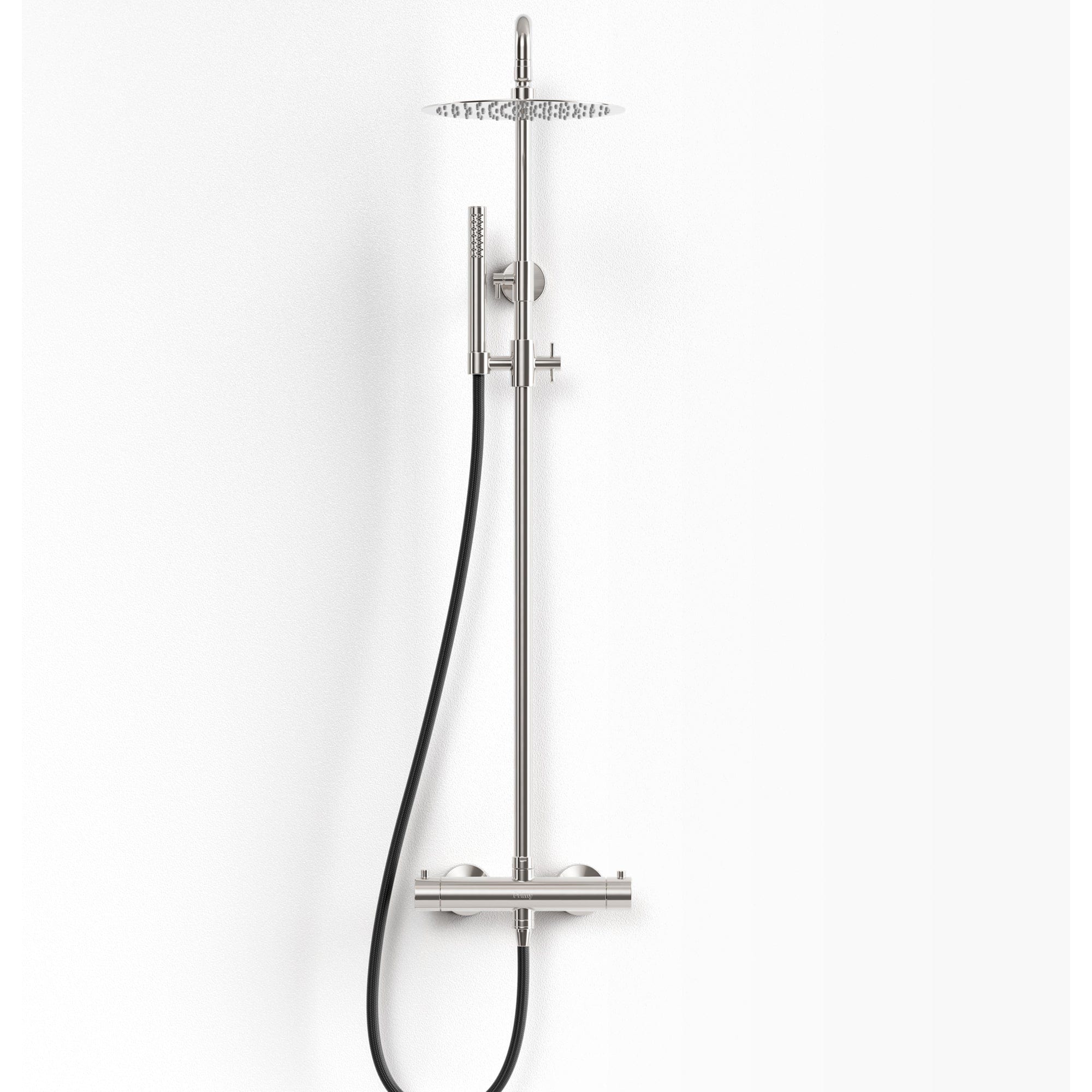 Primy Steel Pleasure 2 takdusjsett med hånddusj Polished Primy Takdusj INR-80001274