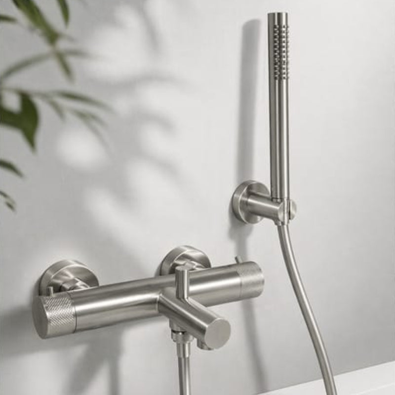 Sanipro FLOW Badekararmatur Børstet stål Sanipro Badekararmatur SA-20089
