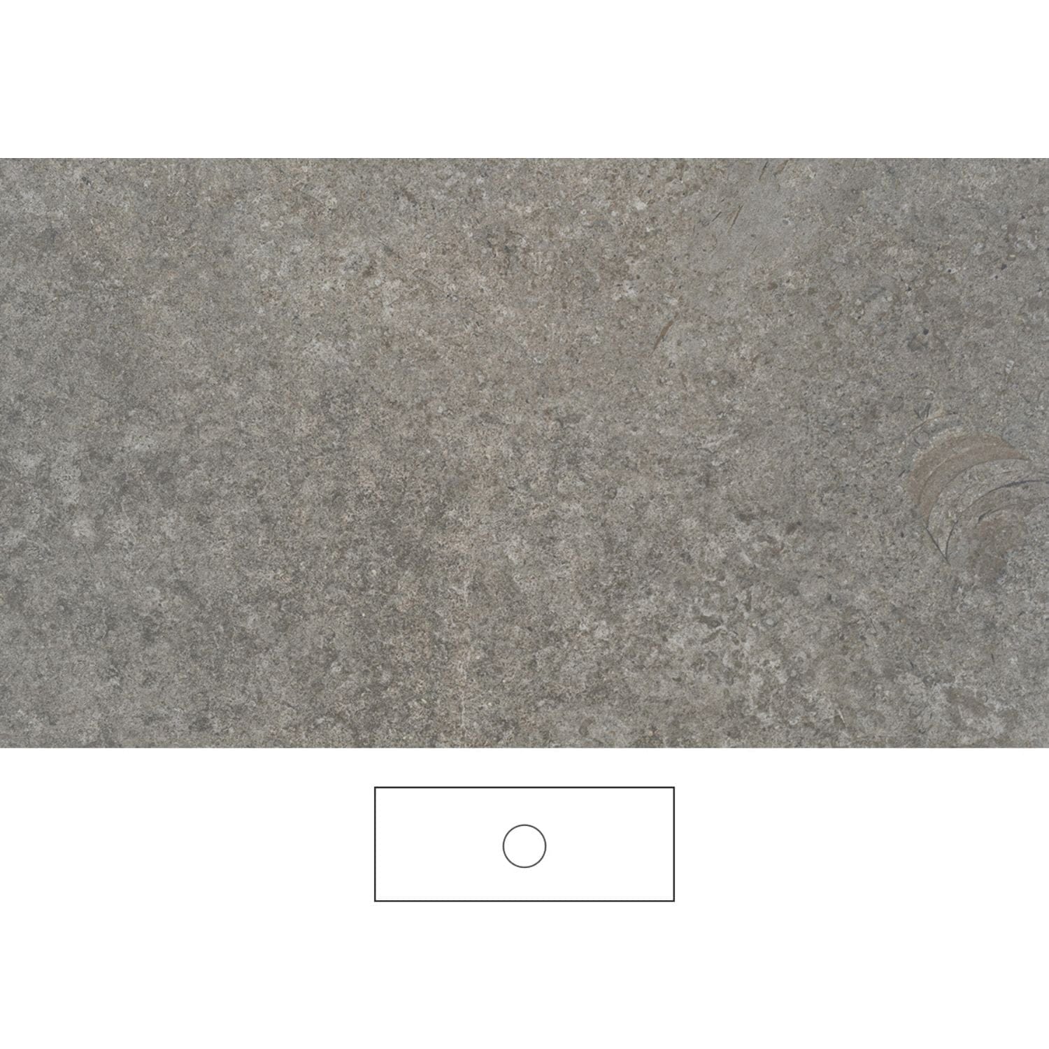 Svedbergs Poem Granittkeramikk Benkeplate Mineral / 120cm senter / Ingen Svedbergs Benkeplate bad SV-362120C-U