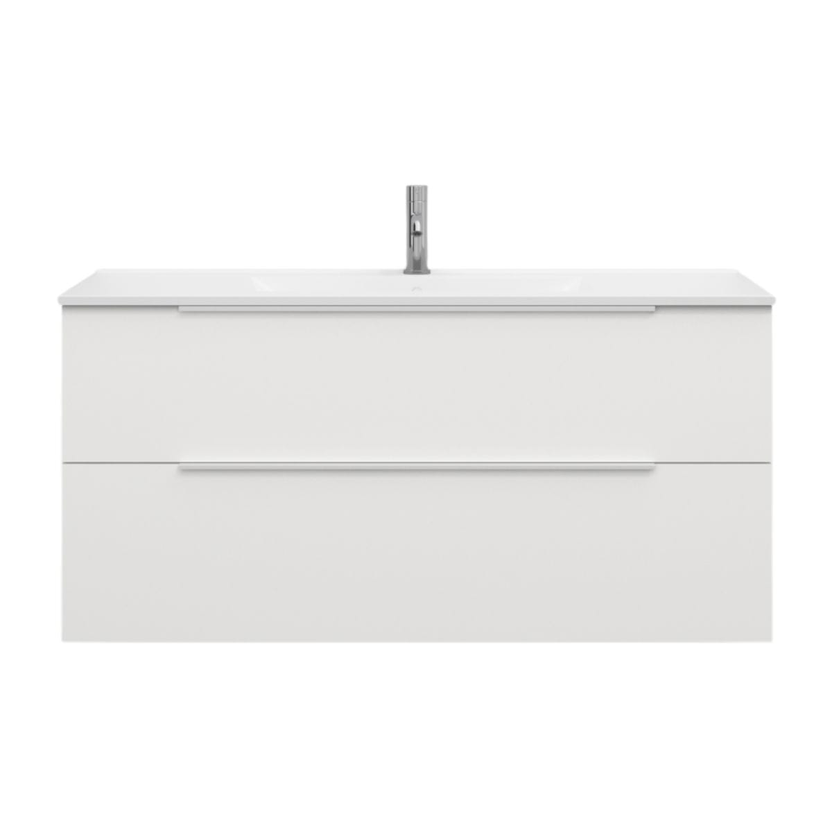 Svedbergs STILL Servantskap D45 med 2 skuff Hvit / 120cm / Integrert håndtak hvit Svedbergs Servantskap SV-5120413