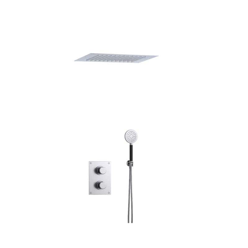 Tapwell ARM7268 Takduj Innbygging - Innebygd firkantet Krom / 400x400mm Tapwell Dusjsett TA-9428083