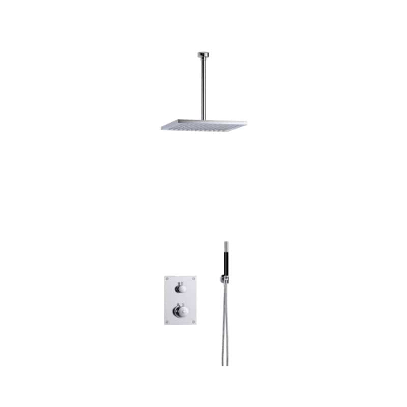 Tapwell BOX7268 Takdusj Innbygging - Takmontert Krom / 300mm / 300x300mm Tapwell Blandebatteri innbygging TA-9425392