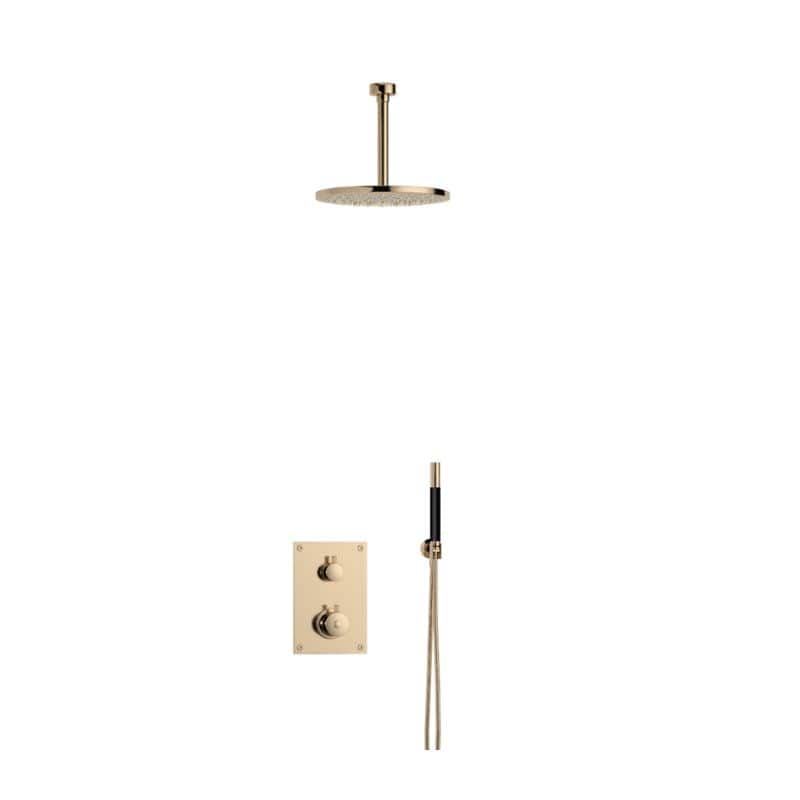 Tapwell BOX7268 Takdusj Innbygging - Takmontert Oksiderende messing / 200mm / Ø250mm Tapwell Blandebatteri innbygging TA-9424928