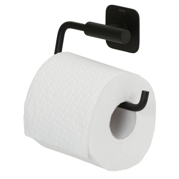 Tiger Colar toalettrullholder uten lokk Svart matt Tiger Toalettrullholder CO-T314012