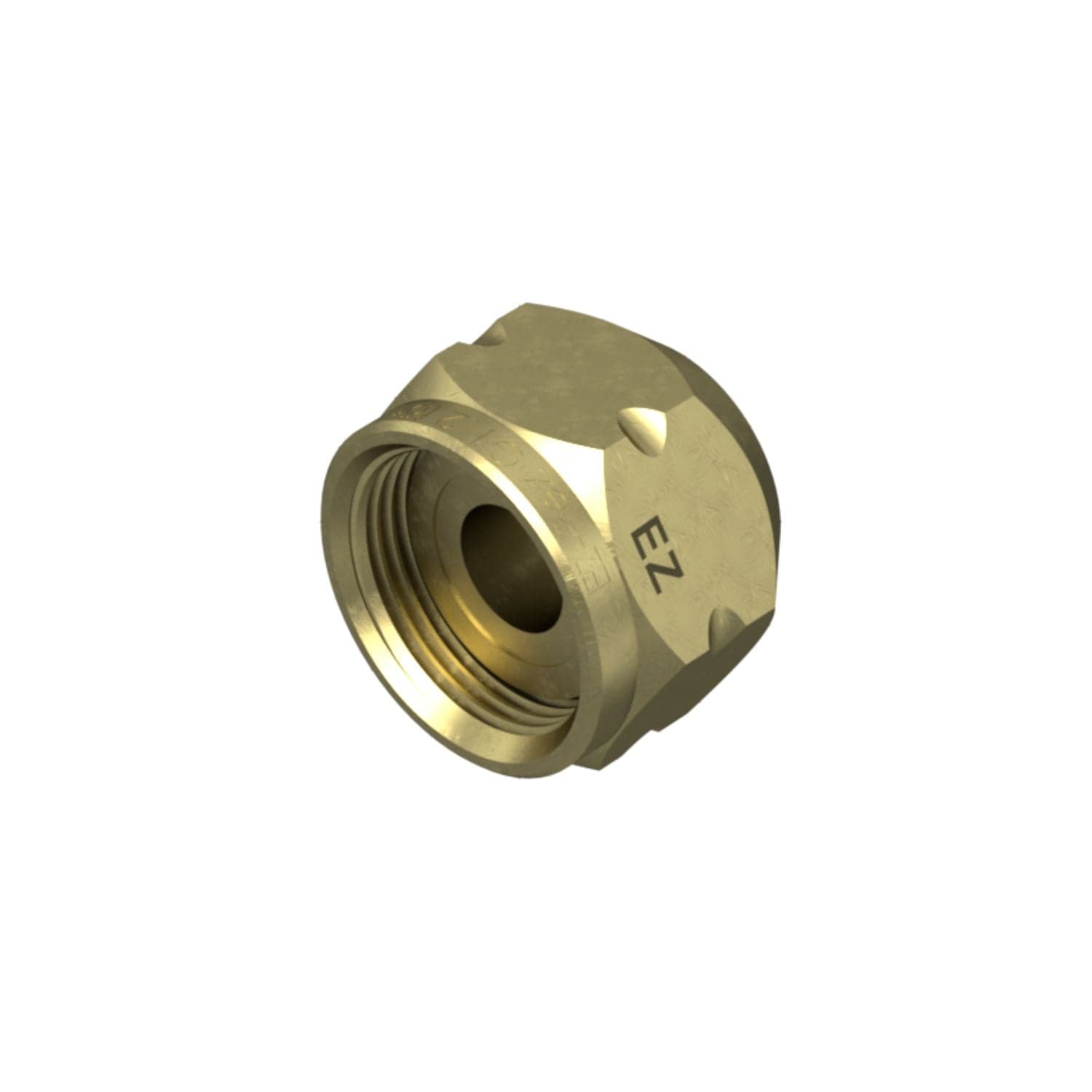 TMC Ezze Mutter Messing / 1/2"x10mm TMC Festemateriell HEI-5014488