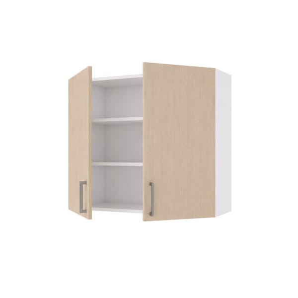 Vaskerom: Linn Bad Overskap 2 dører med 2 hyller Ask / 80cm Linn Bad Veggskap vaskerom LB-751208