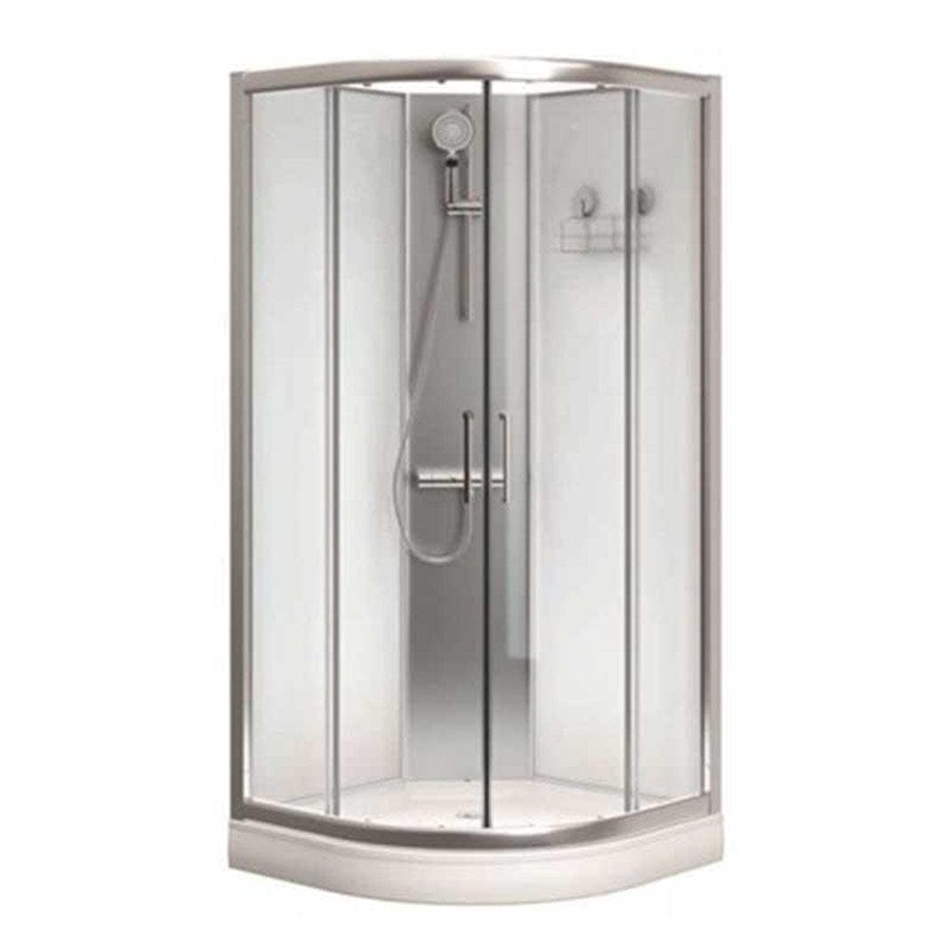 A-Collection Papilio Dusjkabinett Buet 80-90 Krom / 80x80cm / Klart glass A-collection Dusjkabinett AH-6310978