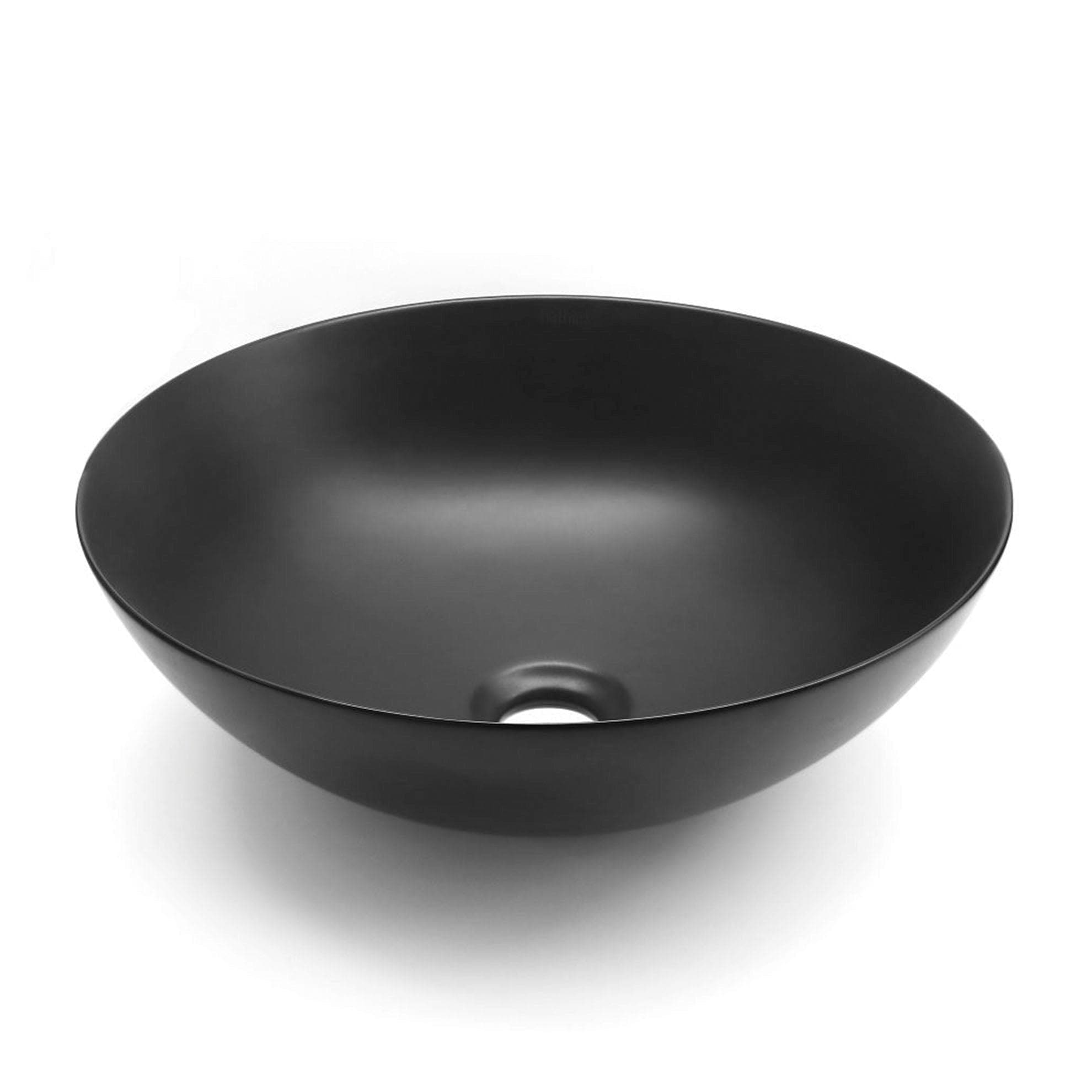 Bathco Lys Bolleservant Ø40cm - porselen Svart matt Bathco Bolleservant KO-4084NBM