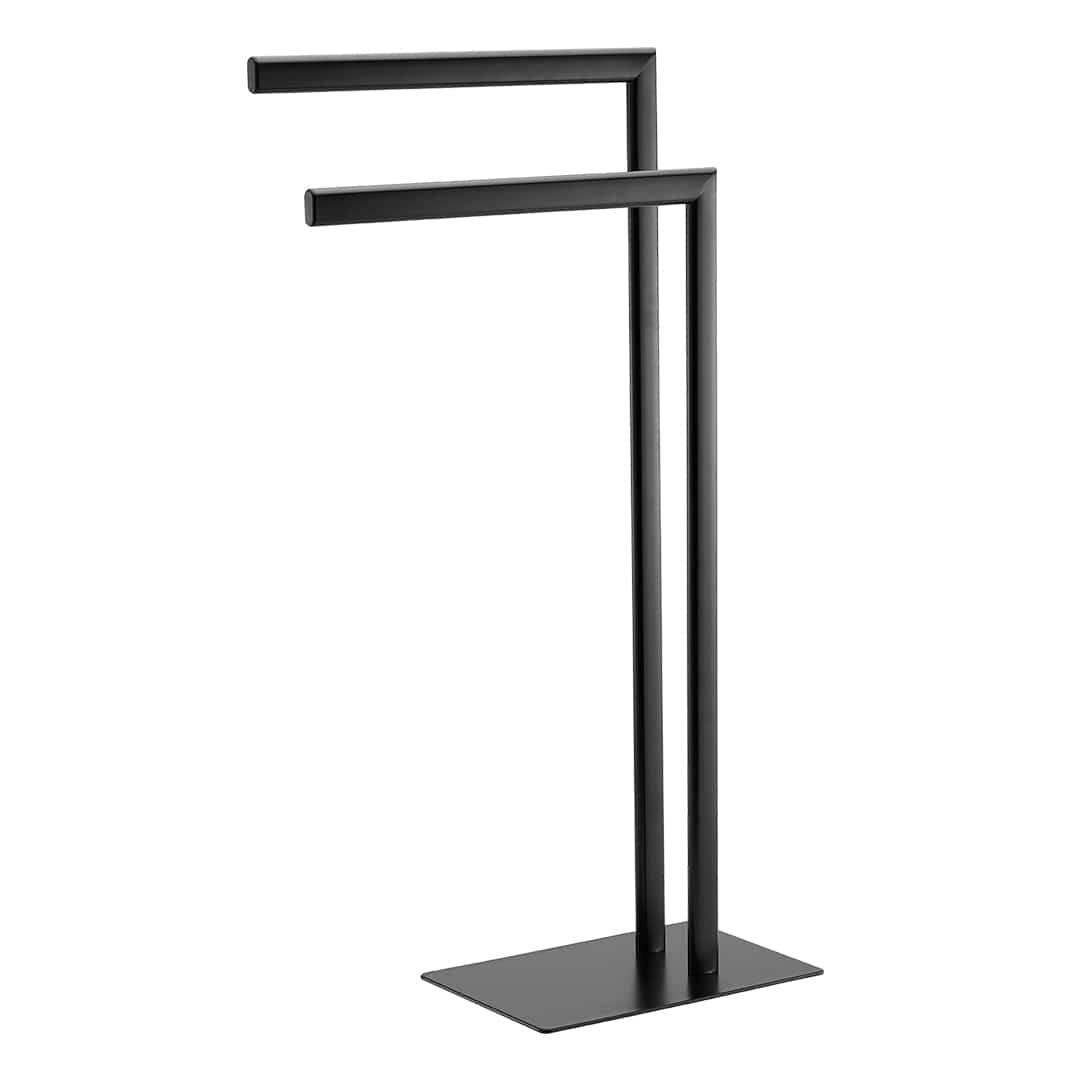 Esbada Trend håndklestativ 2 stenger ovale rør matt sort Svart matt Esbada Håndklestativ CO-L800212