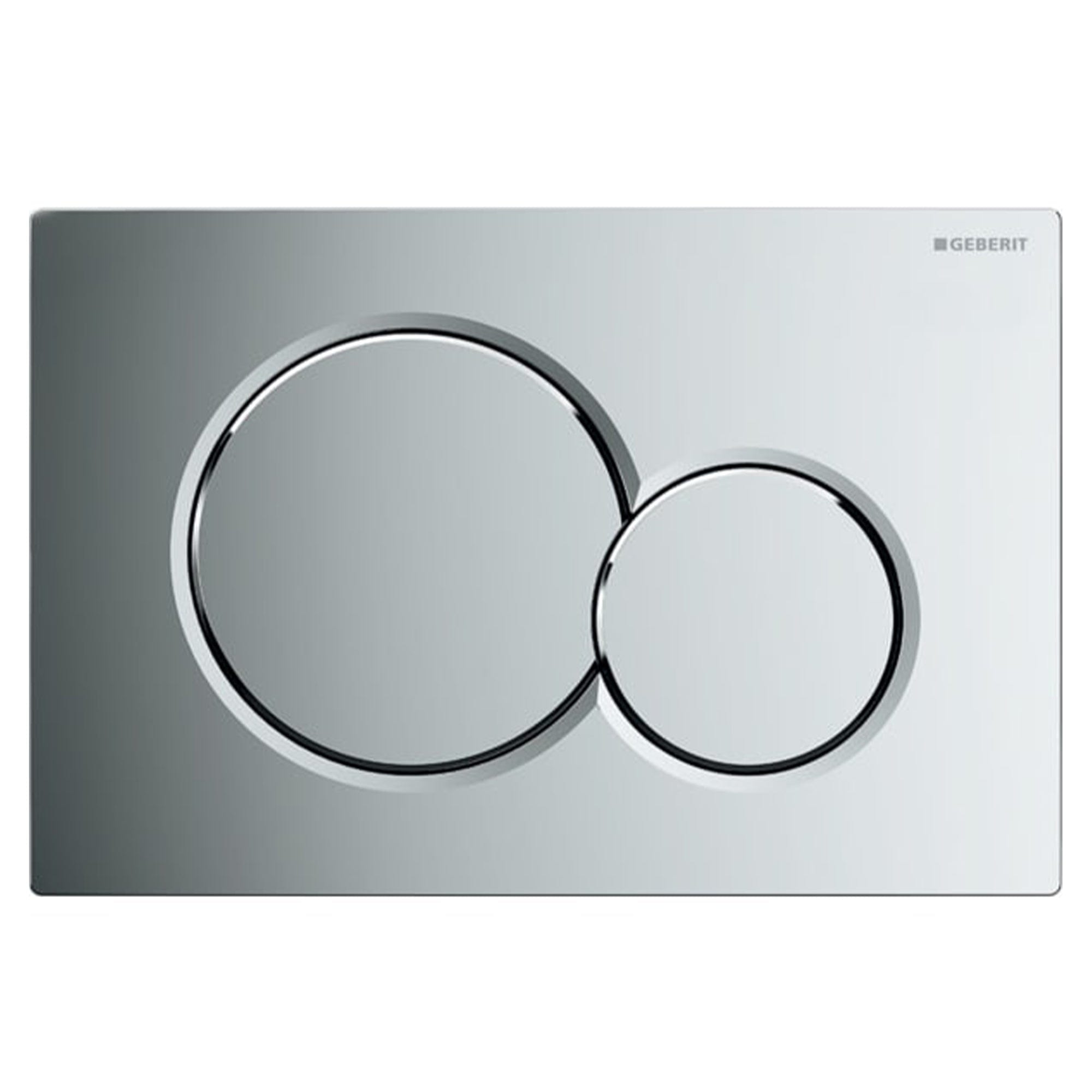 Geberit Sigma 01 Betjeningsplate Krom Geberit Betjeningsplate og trykknapper GE-6166543