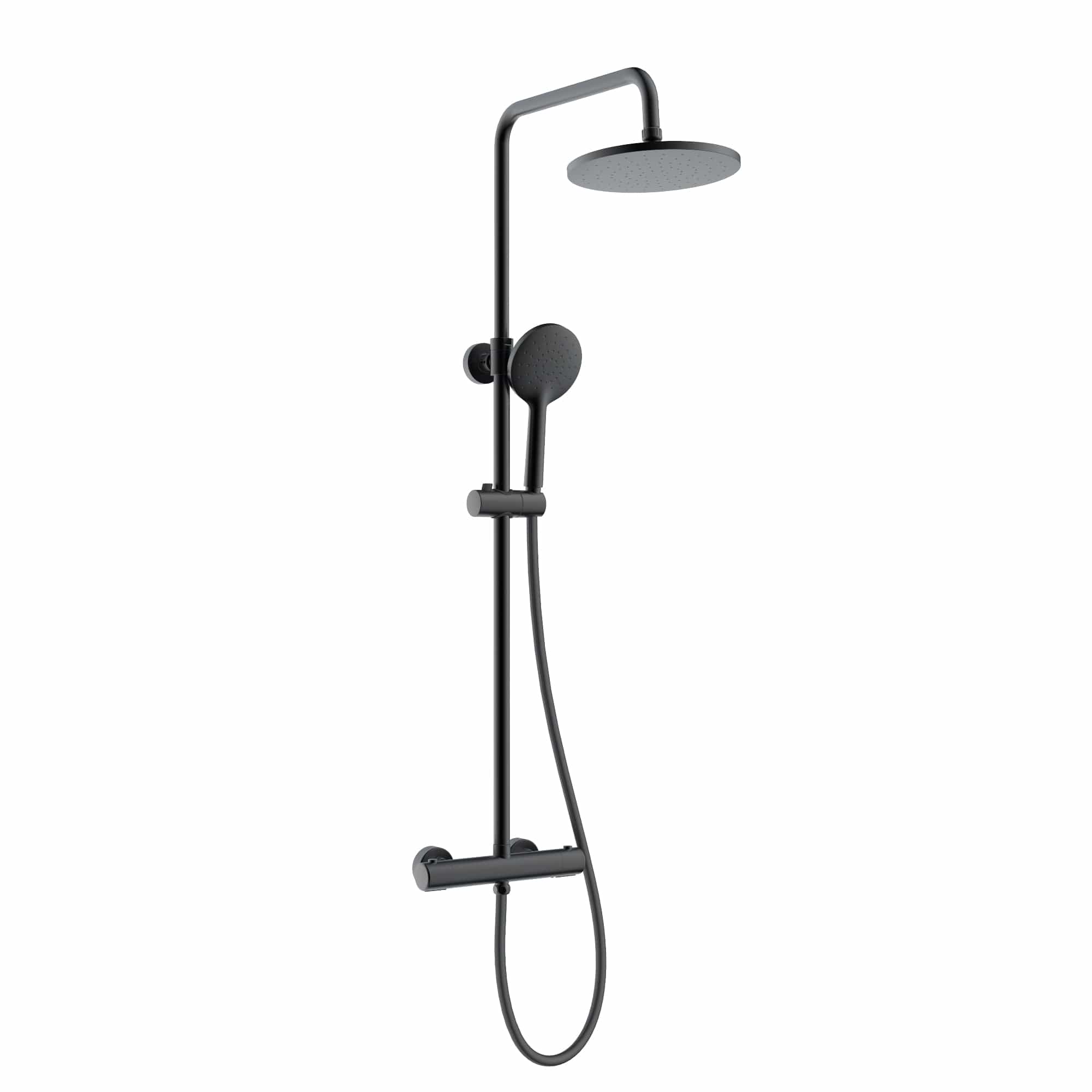 Sanipro Rio Rainshower Takdusjsett - komplett Svart matt Sanipro Takdusj SA-10215