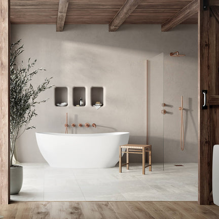 Hotellfølelsen på badet - med innebygd armatur fra Damixa