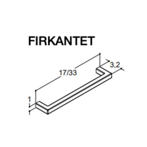 1904 Voss Håndtak Firkantet