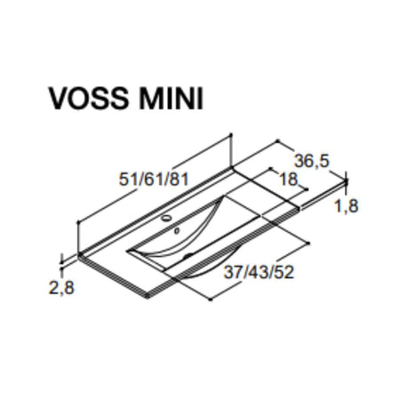 1904 Voss 3-i-1 Slim Møbelpakke dør