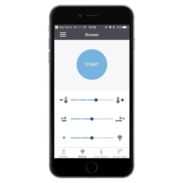 Geberit AquaClean mobilapp til dusjtoalett