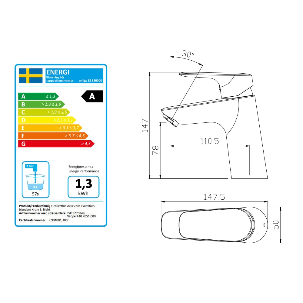 A-collection Azur Zero Servantbatteri A-collection Servantbatteri