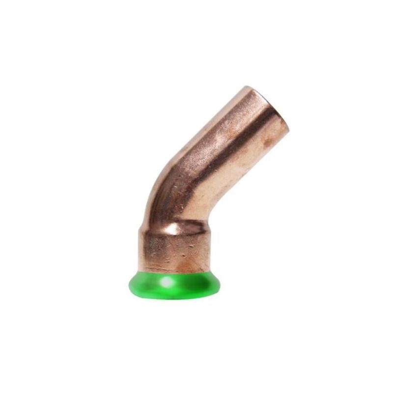 A-collection Bend 45° med 1 muffe A-press 12mm A-collection PE rør GRO-5058116