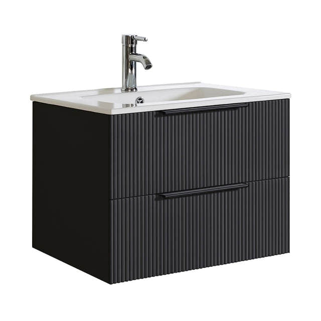 A-Collection Fovere Ribb Servantskap Svart matt / 60cm A-collection Servantskap GRO-7043382
