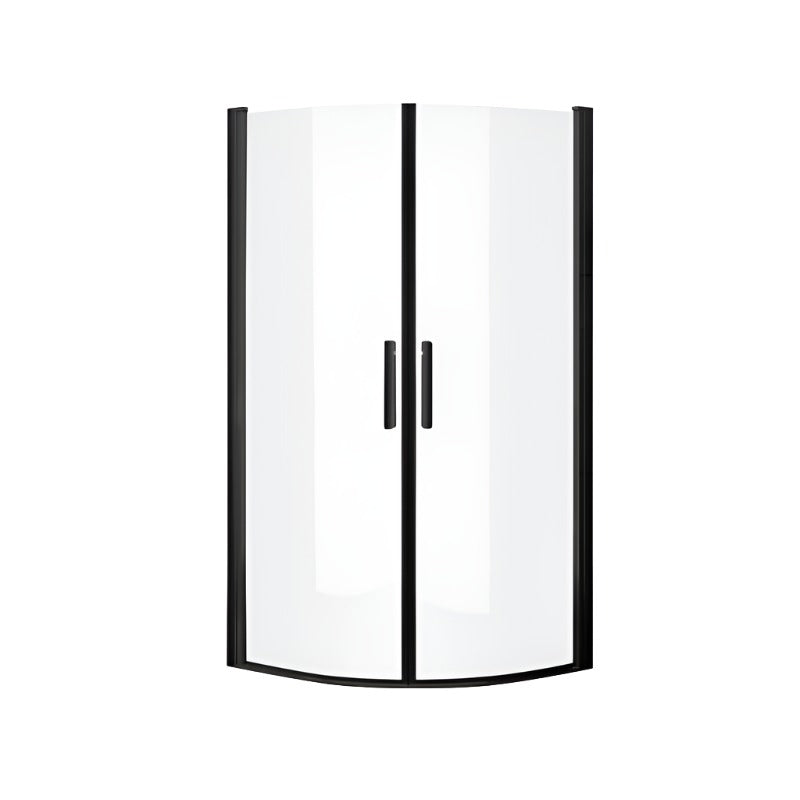 A-collection Imber Black Dusjhørne - Buet Svart matt / 80cm A-collection Dusjhjørne GRO-6311798