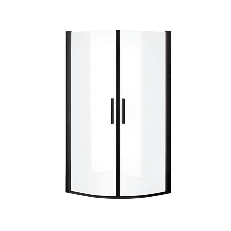 A-collection Imber Black Dusjhørne - Buet Svart matt / 80cm A-collection Dusjhjørne GRO-6311798