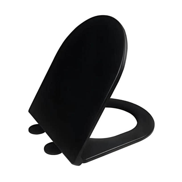 A-collection Omea Slim SC/QR Toalettsete Svart matt A-collection Toalettsete AHL-6191697