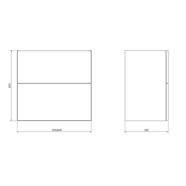 A-collection SOLUTION Slim Servantskap med Skuffer A-collection Servantskap
