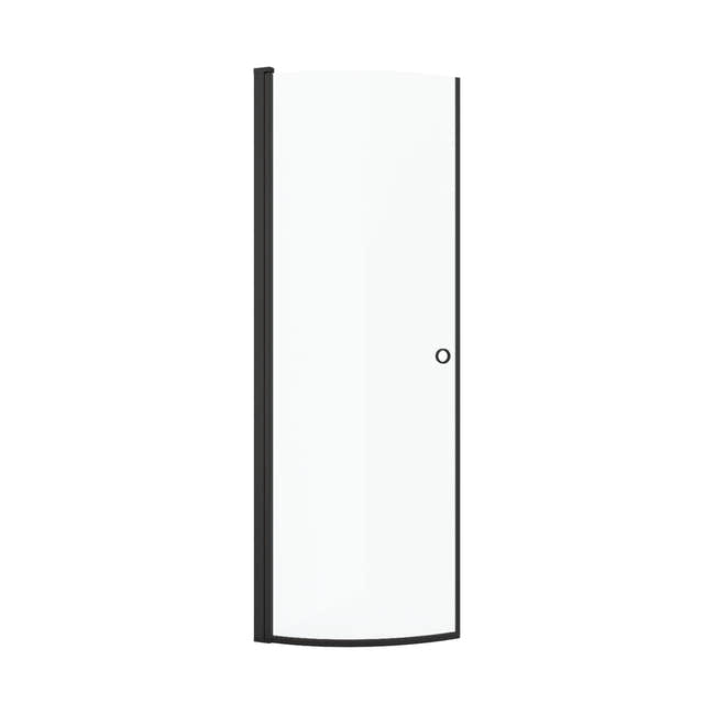 A-collection VIVO Dusjdør Buet - Klart glass Svart / 70cm / Klart glass A-collection Dusjdør AHL-1438930