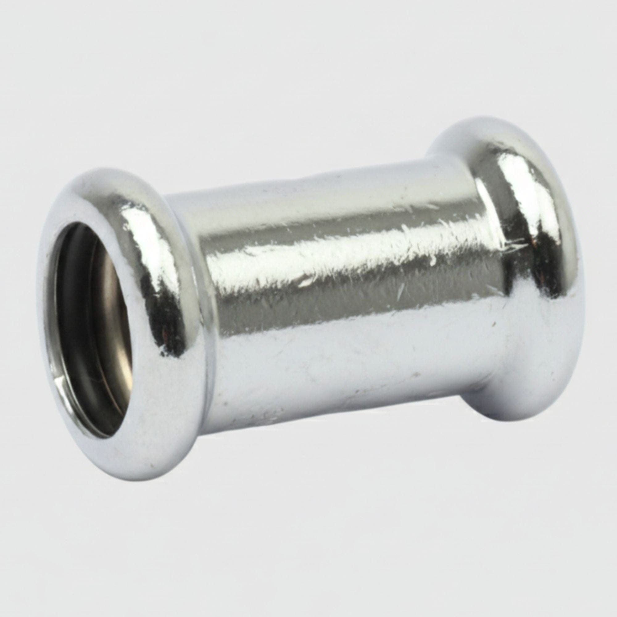 Altech Muffe forkrommet 12-15mm 16270 12mm Altech Muffe pressfitting DAL-5056435