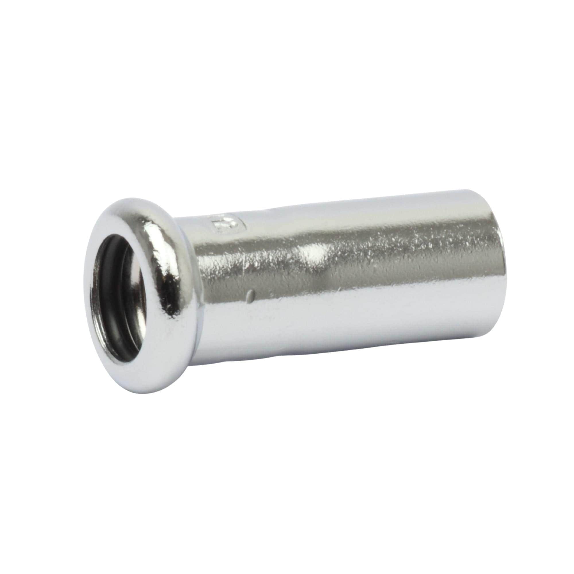 Altech Overgang 15x12 med 1 muffe forkrommet Altech Overgangsmuffe pressfitting DAL-5056451