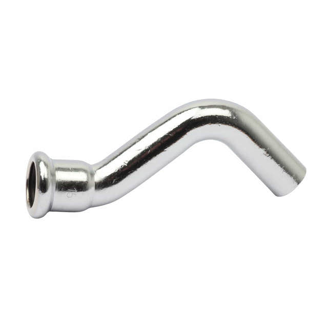 Altech S-bend forkrommet 12-15mm med 1 muffe 12mm Altech Bend pressfitting DAL-5056463