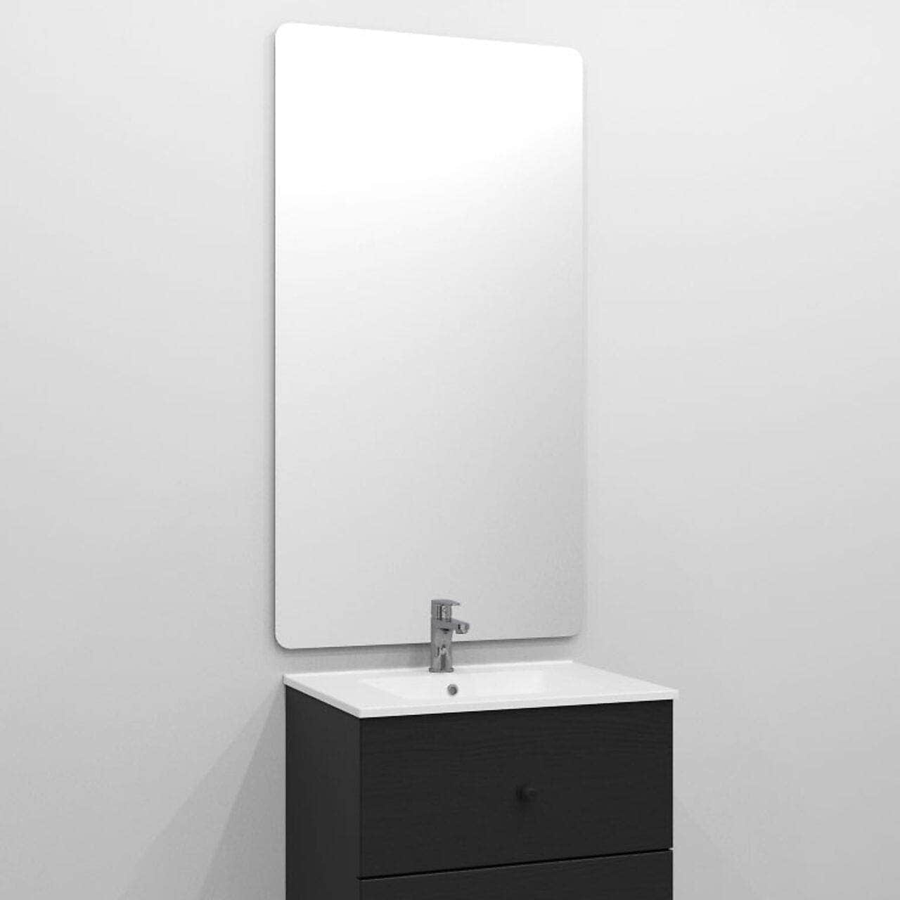 Alterna AVONA firkantet speil (vendbart) 120cm Alterna Baderomsspeil DAL-7080143