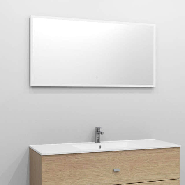 Alterna BLISS firkantet speil med lys (vendbar) 120cm Alterna Baderomsspeil DAL-7080135