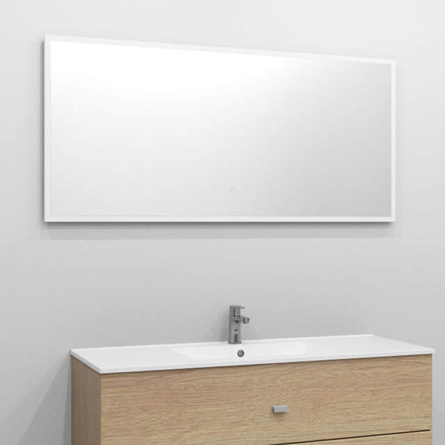 Alterna BLISS firkantet speil med lys (vendbar) 140cm Alterna Baderomsspeil DAL-7080136