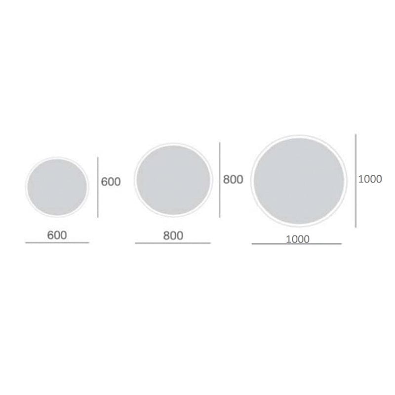 Alterna Bliss Rundt Speil med LED lys Ø60-100cm Alterna Baderomsspeil