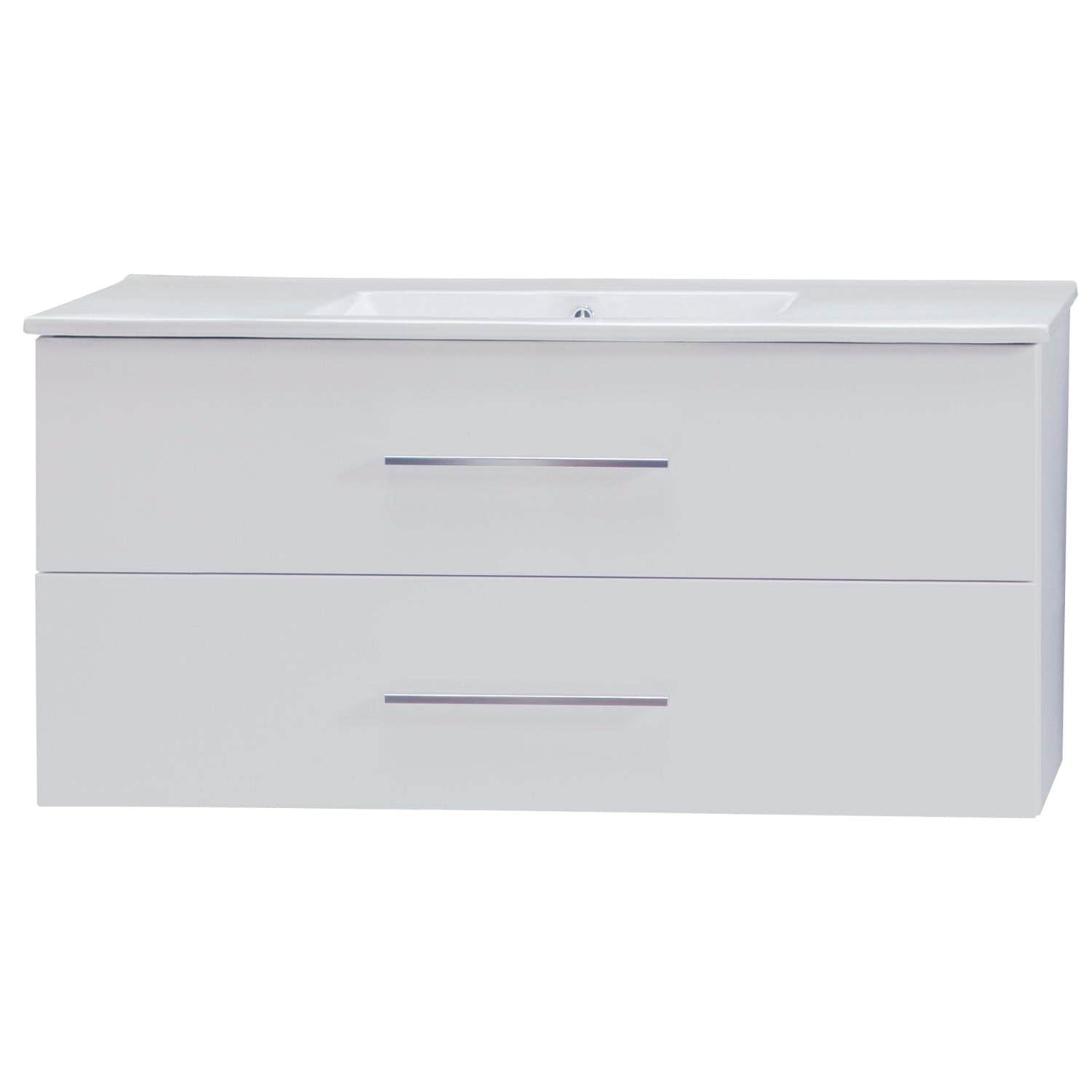 Alterna Malin Underskap m/2skuffer B60-120xD45xH55cm Hvit matt / 120cm Alterna Servantskap GRO-7011685