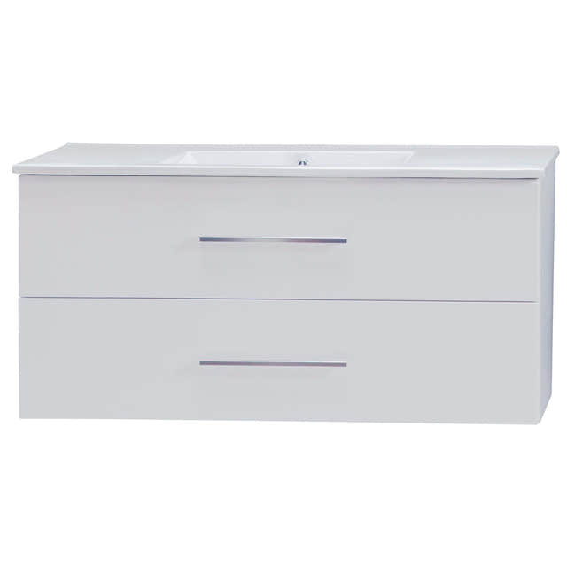 Alterna Malin Underskap m/2skuffer B60-120xD45xH55cm Hvit matt / 120cm Alterna Servantskap GRO-7011685