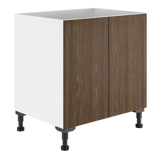 Alterna NEA Vaskerom: Benkeskap med 2 dører B60-80xD60xH72cm Valnøtt / 80cm Alterna Benkeskap vaskerom DAL-7012702