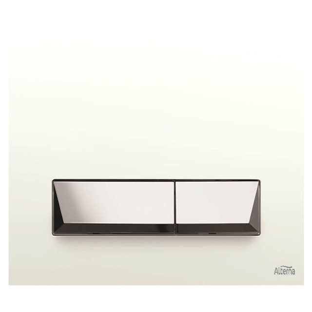 Alterna Novi Gem Betjeningsplate Hvit/krom Alterna Betjeningsplate og trykknapper GRO-6070065