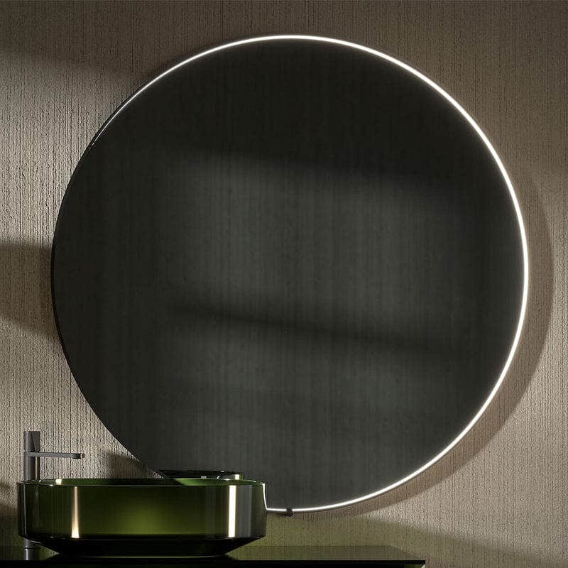 Alterna Umbra Rundt Speil 60cm / Svart Alterna Baderomsspeil GRO-7012711
