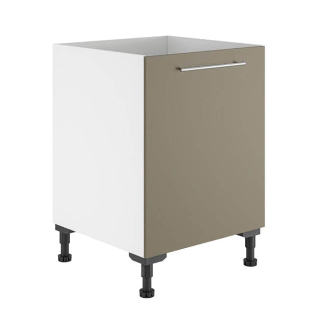 Alterna vaskerom: Benkeskap 60cm m/skittentøykurv Sand matt / 60cm Alterna Benkeskap vaskerom GRO-7011839