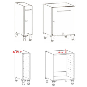 Alterna NEA Vaskerom: Benkeskap med uttrekk B20-60xD60xH72cm