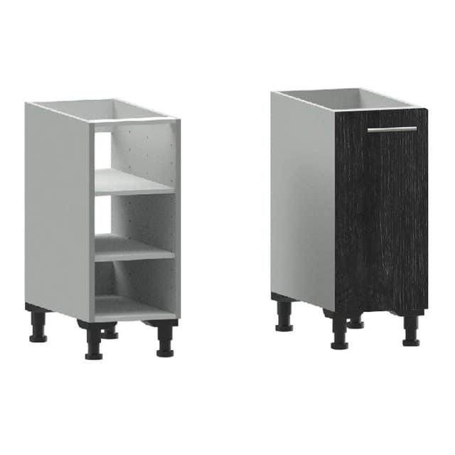 Alterna vaskerom: Benkeskap B40-60xD60xH72cm m/1 dør Mørk eik / 30cm Alterna Benkeskap vaskerom GRO-7011068