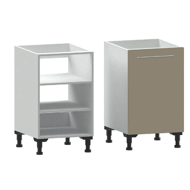Alterna vaskerom: Benkeskap B40-60xD60xH72cm m/1 dør Sand matt / 50cm Alterna Benkeskap vaskerom GRO-7011073
