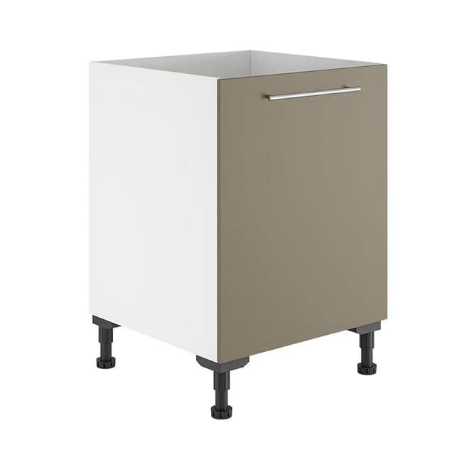 Alterna vaskerom: Benkeskap B40-60xD60xH72cm m/1 dør Sand matt / 60cm Alterna Benkeskap vaskerom GRO-7011808
