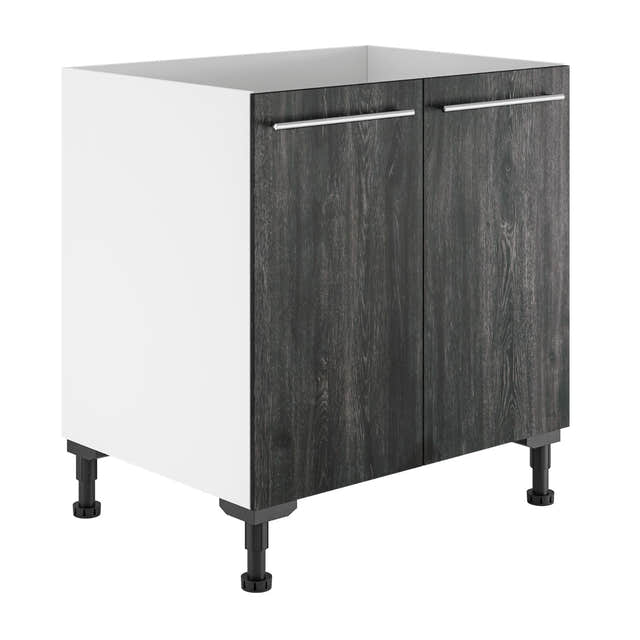 Alterna vaskerom: Benkeskap B60-80xD60xH72cm m/2 dører Mørk eik / 80cm Alterna Benkeskap vaskerom GRO-7012614
