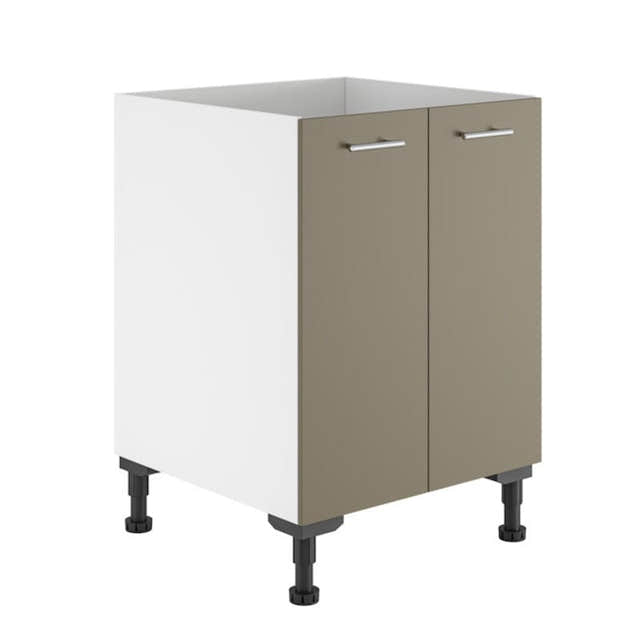 Alterna vaskerom: Benkeskap B60-80xD60xH72cm m/2 dører Sand matt / 60cm Alterna Benkeskap vaskerom GRO-7011813