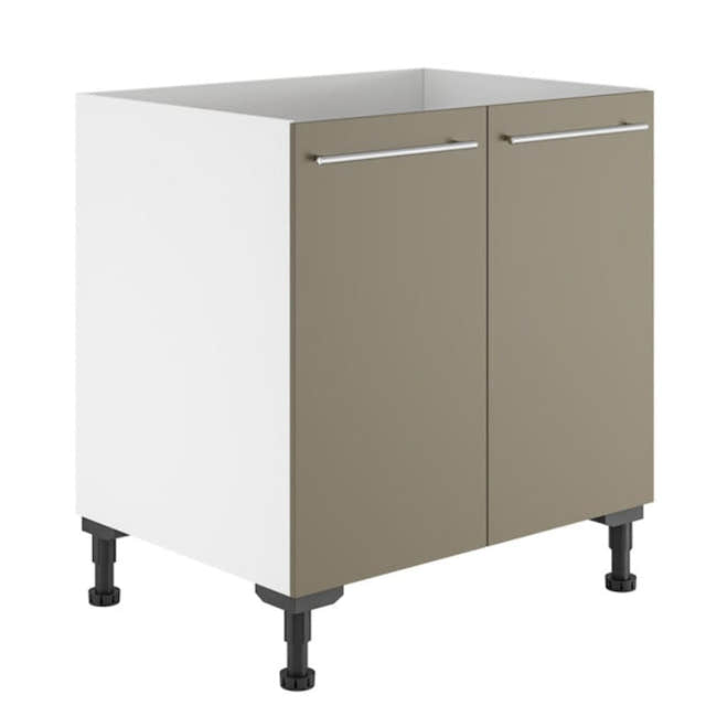 Alterna vaskerom: Benkeskap B60-80xD60xH72cm m/2 dører Sand matt / 80cm Alterna Benkeskap vaskerom GRO-7011817