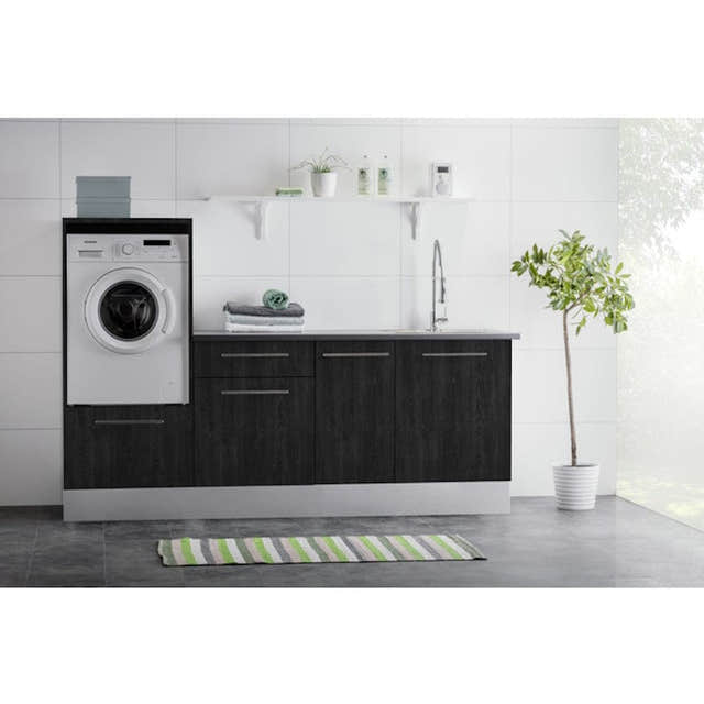 Alterna vaskerom: Dekkside 60x220cm Mørk eik / 60x220cm Alterna Dekkside vaskerom GRO-7012643