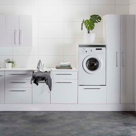 Alterna vaskerom: Dekkside 60x90cm for vaskemaskin - Hvit / 60x90cm